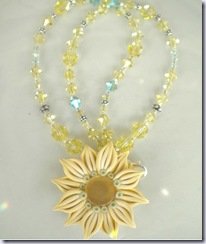 swarvoski necklace yellow magdalene jewels