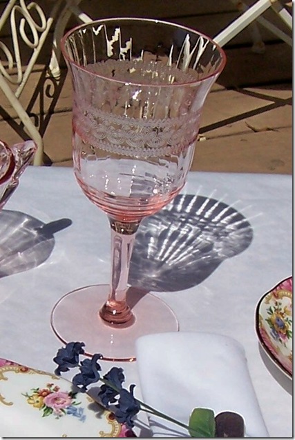 pink goblet