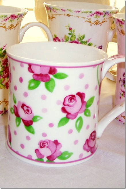 rosey mug close up