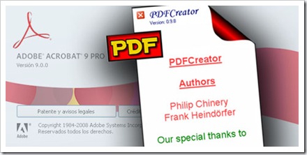 Adobe Acrobat frente a PDFCreator