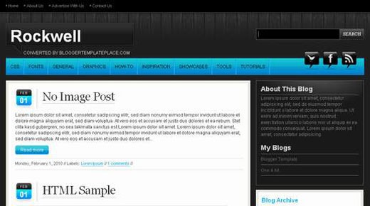 Free-premium-blogger-xml-template-rockwell-2-column