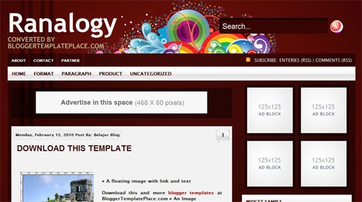 free-premium-blogger-xml-template-ranalogy