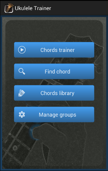 Ukulele Chords Trainer Screen 1