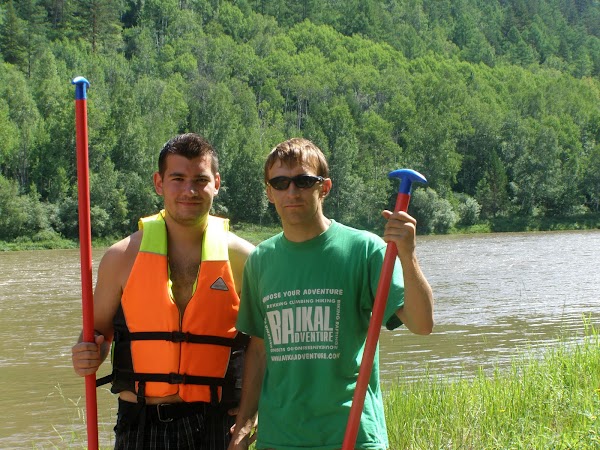 Imagini Rusia: rafting pe lacul Baikal