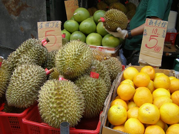 Imagini Hong Kong:  HK durian si alte fructe