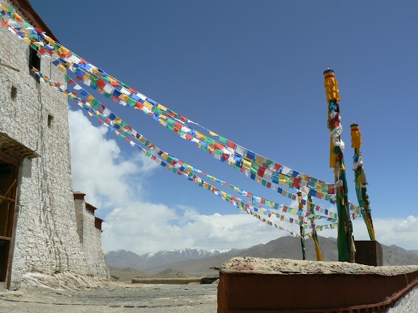 Obiective turistice Tibet: spre varful dzongului din Gyantse
