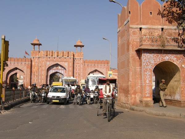 Obiective turistice India: Jaipur, orasul rosu.JPG