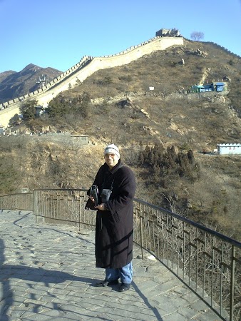 Obiective turistice China: Marele Zid iarna.JPG
