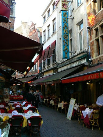 Obiective turistice Belgia: Seafood street, Bruxelles