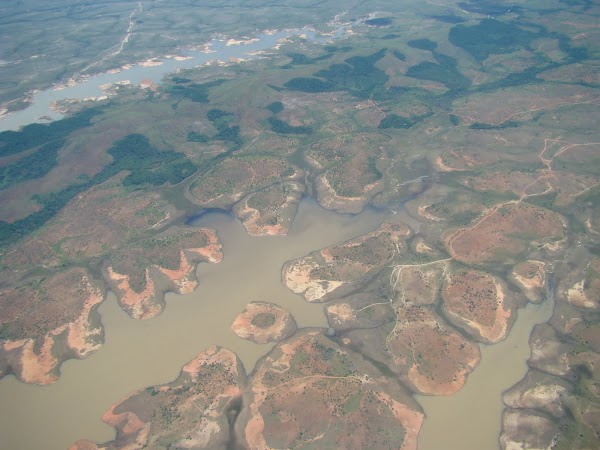 Obiective turistice Venezuela: din avion spre Canaima.JPG