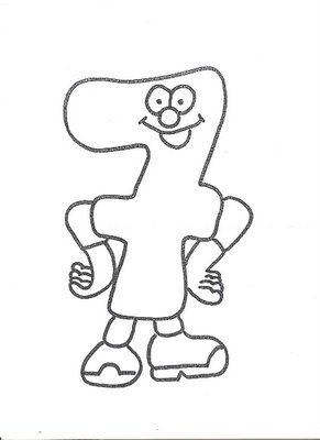 Fichas De Numeros Para Pintar Y Colorear El Siete