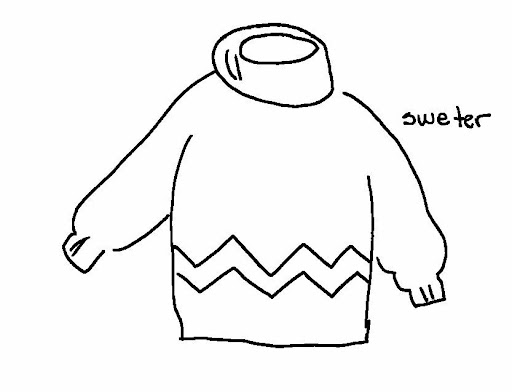 Sueter Colorar Dibujos para colorear de sueter - Imagui