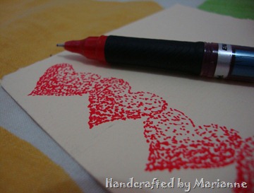 Ink Heart Close up