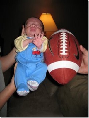Football shot - one month