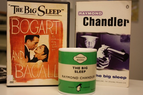 Metaingrids samling av The Big Sleep: Film, bok og kopp