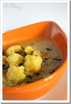 zupa kalafiorowa  cauliflower soup