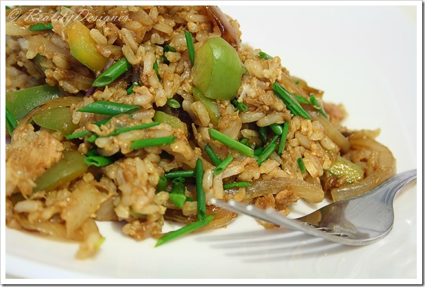 smazony ryz z tunczykiem/ fried tuna rice