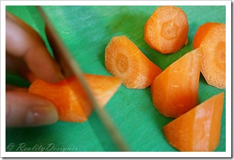 jak pokroić marchewkę