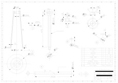 Third Year Mechanical Engineering AutoCAD drawing - Screw Jack Details