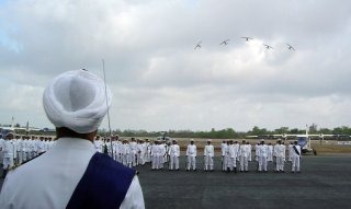 Indian Coast Guard Wallpaper [Passing out parade with Dornier Do 228 aircrafts performing a peel-off]