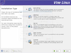 vine linux 02 instalacion