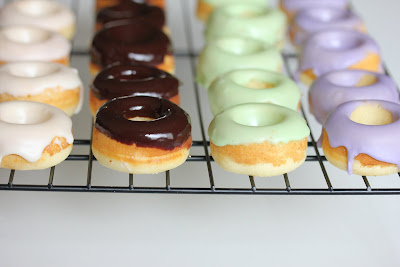 photo of glazed mini donuts