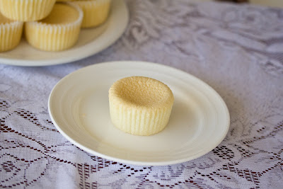 photo of one sponge cake on a plate