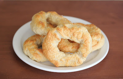 photo of bagels piled on a plate
