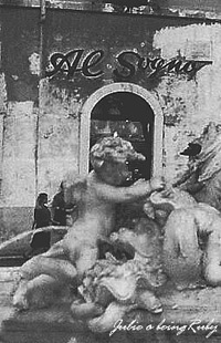 Beingruby - Piazza Navona - statue2 -s bw