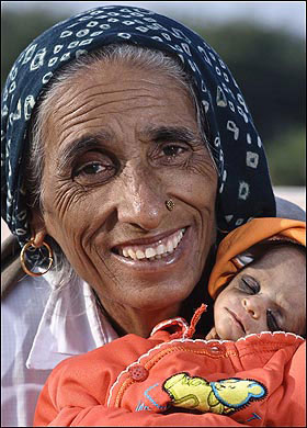 Oldest mother gives birth Rajo Devi and daughter picturejpg