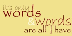 words tile yellow back