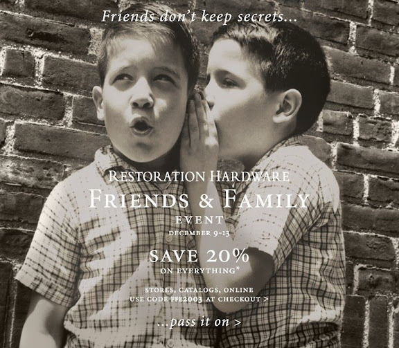 Restoration Hardware Sale