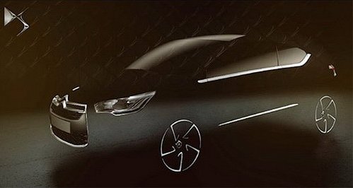 Citroen has shown a silhouette of crossover DS4