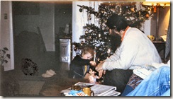 Millay Road Christmas Stephen Petroff and a child