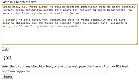 Kako da napravite “oblak reči” vašeg sajta ili bloga ?