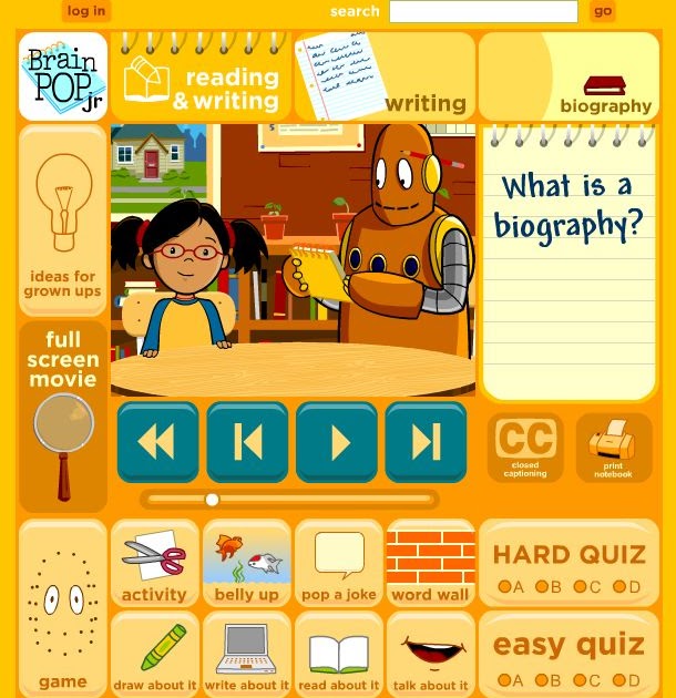 Brainpop Jr Computer U.S. Symbols Moby's Match BrainPOP Jr