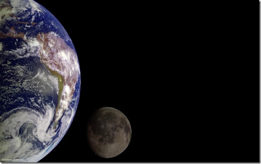 Images Of Earth From Moon. The Earth And Moon by NASA