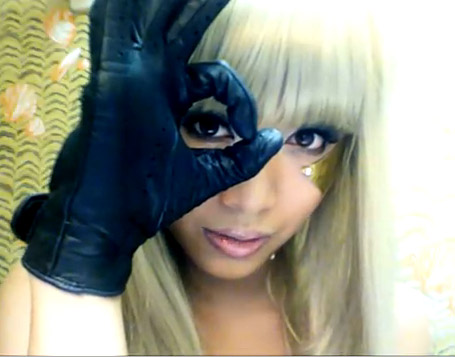 lady gaga poker face makeup. DISFRAZ LADY GAGA POKER FACE
