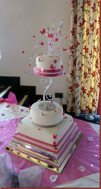 3-tier-pink-heart-and-butterflies-wedding-cake