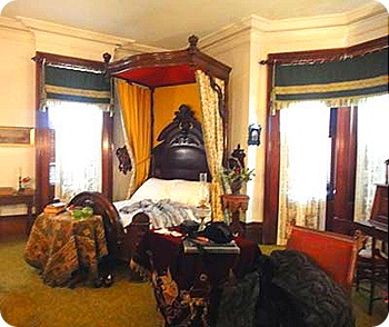 Master bedroom with original bed.