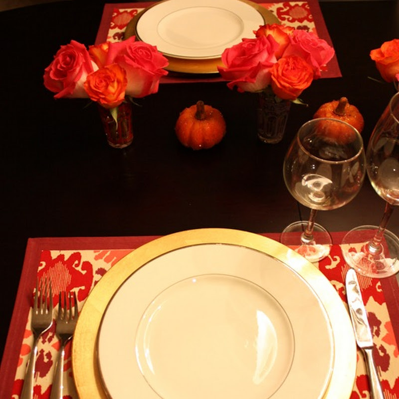 Giving Thanks + Setting a Pretty Table