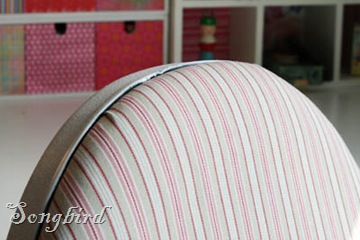 Office chair makeover fabric