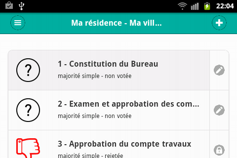 VoteAG Screen 2