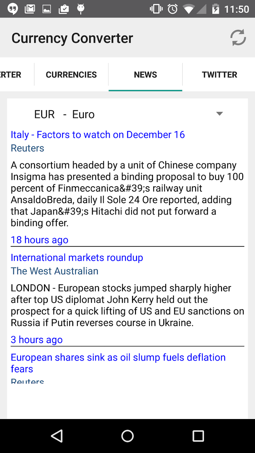 Currency Converter Screen 3