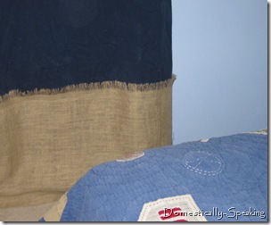 burlap closeup curtain