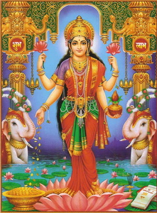 Lakshmi, a jólét istennője