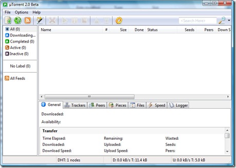 uTorrent 2 screenshot