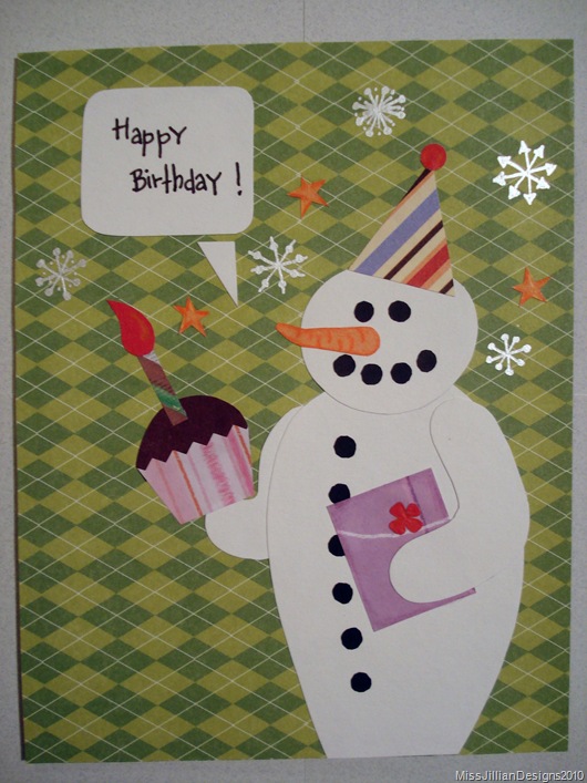 Birthday Card - Snowy Birthday - Front