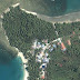 Peta citra satelit sebelum dan sesudah bencana tsunami di Kepulauan Mentawai