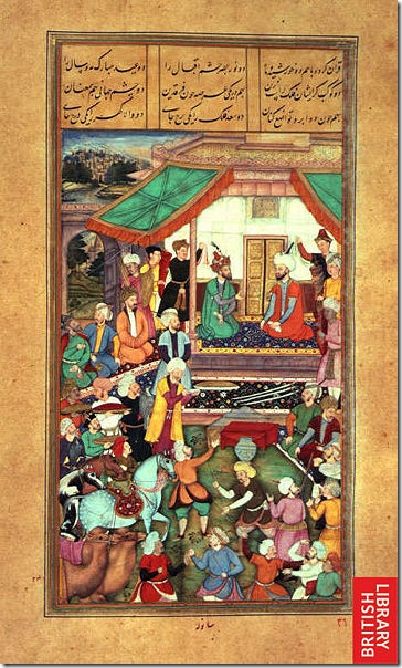 莫卧尔王朝的宫廷绘画 两位汗王的相见